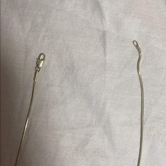 Silver necklace White crystal - Picture 2 of 2